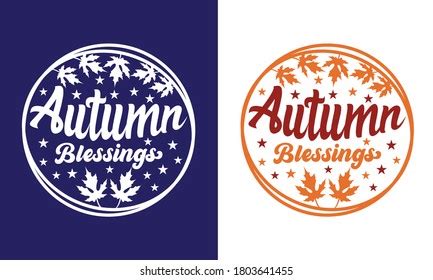 Autumn Blessings Printable Vector Illustration Stock Vector (Royalty Free) 1803641455 | Shutterstock