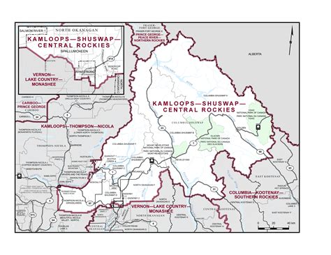 Kamloopsshuswapcentral Rockies Maps And Boundary Descriptions