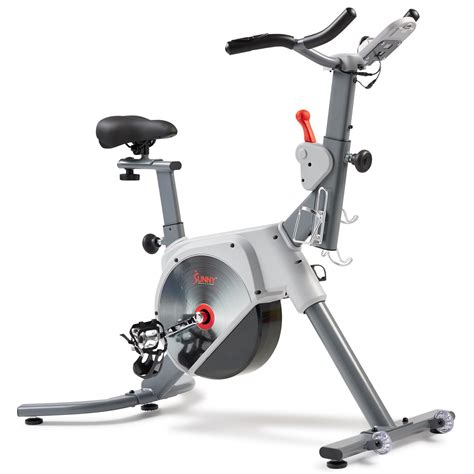 Sunny Health & Fitness Indoor Stationary Cycling Exercise Bike, Cardio Workout for Home, Digital ...