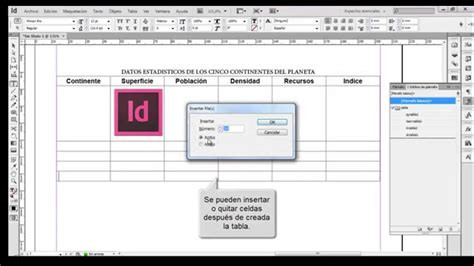 Video Tutorial De Cómo Crear E Importar Tablas En Indesign Parte 1