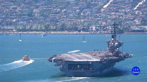 Uss Abraham Lincoln Cvn 72 Outbound September 22 2022 San Diego California Youtube