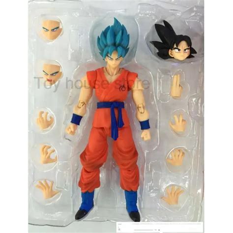 Dragon Ball Z Blue Hair Son Goku Action Figure SHFiguarts Super Gk