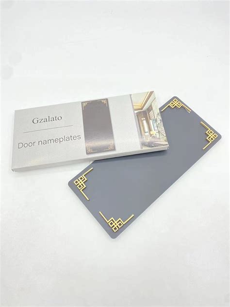 Amazon Gzalato Door Nameplates Sturdy Elegant Black Wall Mount