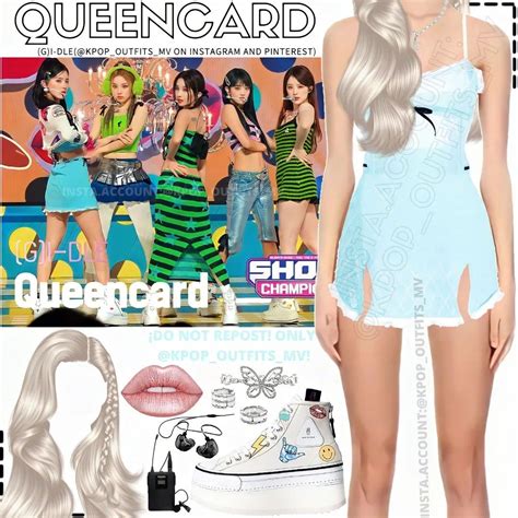 G I Dle Queencard Live Performance Inspired Outfit Kpop