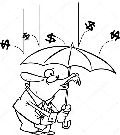 Cartoon raining money | Cartoon Raining Money — Stock Vector ...