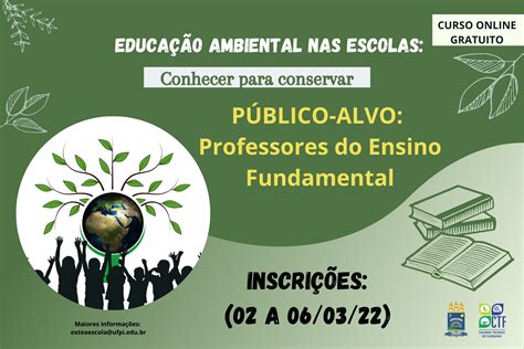 Projeto De Extens O Educa O Ambiental Nas Escolas Conhecer Para