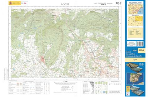 Agost Mapa Topográfico Nacional 1 25 000 2008