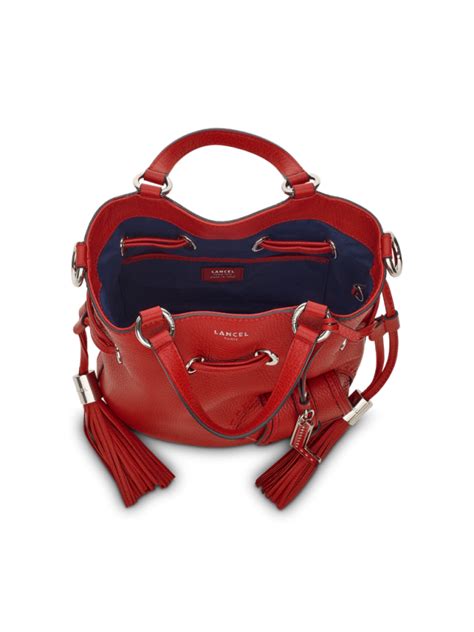 Petit Sac Seau A Premier Flirt Lancel Ir Rouge Lancel