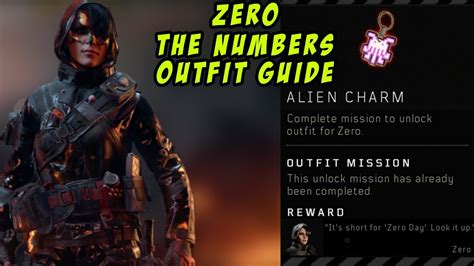 Blackout How To UNLOCK Zero The Numbers Outfit Alien Charm Location