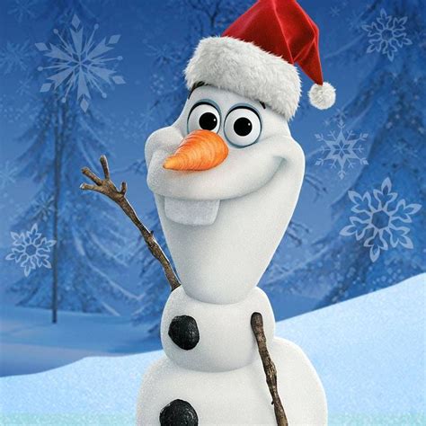 Olaf In A Santa Hat Olaf Christmas Wallpaper Disney Olaf