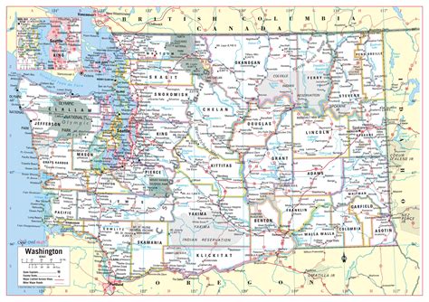 Wa state highway map