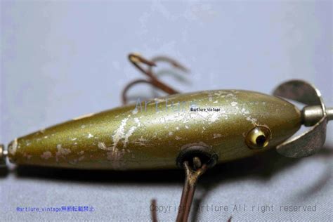 Yahooオークション Vintage Wooden Lure Heddon 推定heddon Dowagia