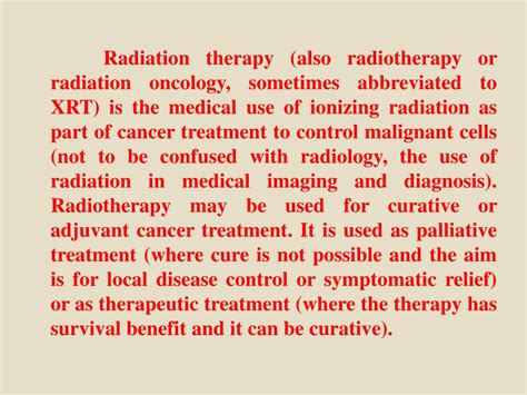 Ppt Radiation Therapy Powerpoint Presentation Free Download Id 9399496