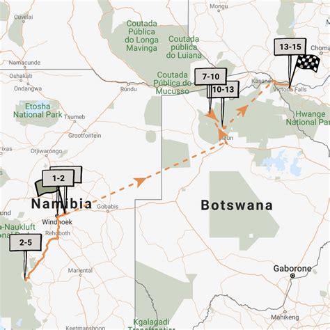 Map of Okavango Delta's safari camps and lodges – google Okavango Delta ...