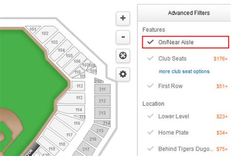 Comerica Park Concert Seating Chart With Rows Two Birds Home