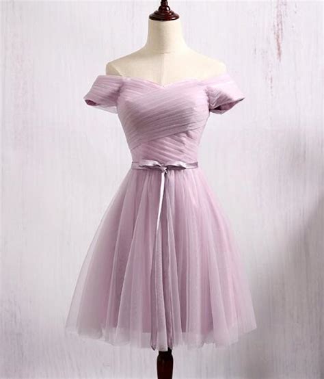 Lovely Lavender Tulle Sweetheart Short Prom Dress Homecoming Dress