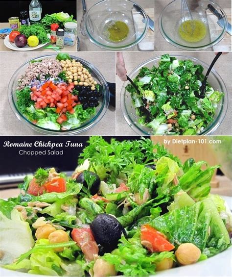 Romaine Chickpea Tuna Chopped Salad South Beach Phase 1 Recipe