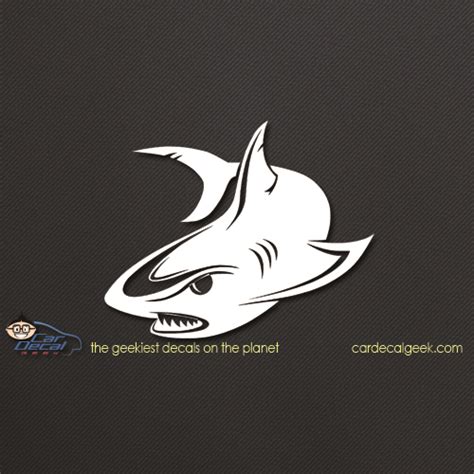 Awesome Mean Shark Car Window Vinyl Decal Sticker Graphic