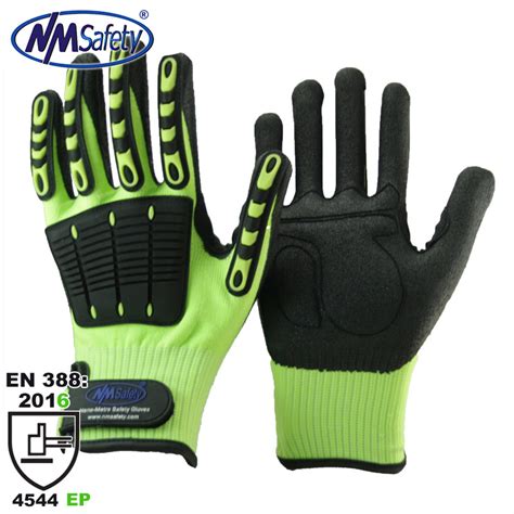 Nmsafety Anti Cut Tpr Impact Resistant Oilfield Hard Work Glove