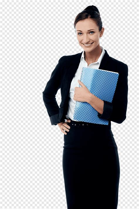 Woman Wearing Black Blazer While Holding Blue Book Businessperson