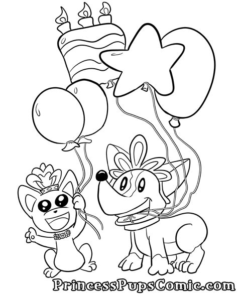 Birthday Puppy Coloring Page Puppy Dog Coloring Pages (42 Free