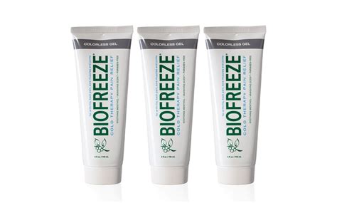 3 Pack: Biofreeze Professional Strength Colorless Pain-Relieving Gel or Roll on | Groupon