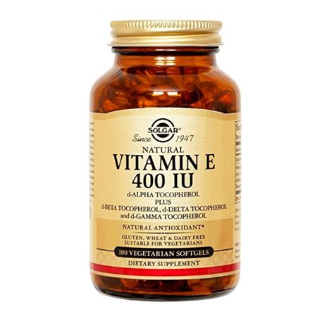 Vitamina E 400 UI 100 Caps Solgar