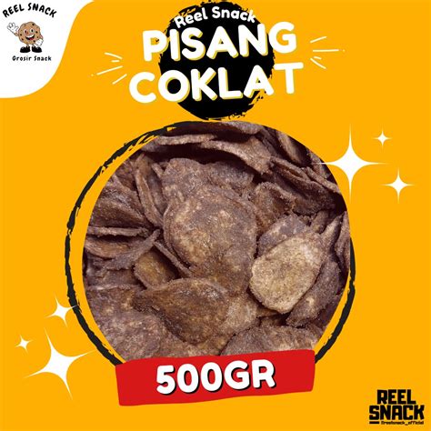 Jual KERIPIK PISANG COKLAT SNACK KILOAN 500GR Shopee Indonesia