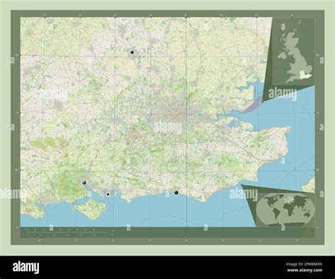 South East Region Of United Kingdom Open Street Map Locations Of