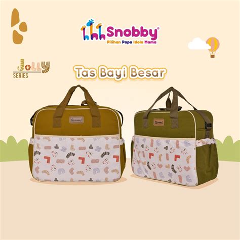 Jual Snobby Tas Bayi Besar Multifungsi Saku Print Jolly Series Sbt