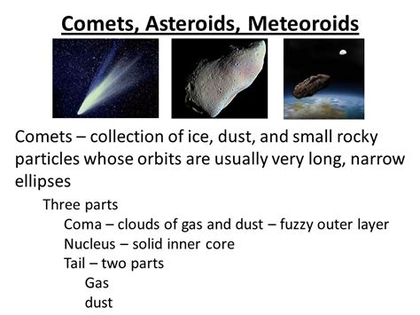 Contrast Asteroids And Meteoroids