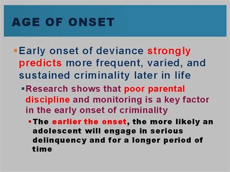 Chapter Developmental Views Of Delinquency Learning Objectives