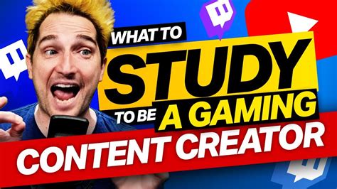 What To Study To Become A Gaming Content Creator ⚡ Youtube