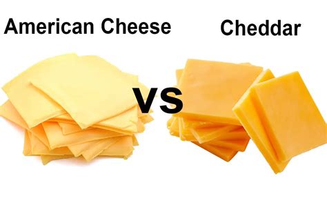 American Cheese Vs Cheddar Cheese Comparison Differences Similarities