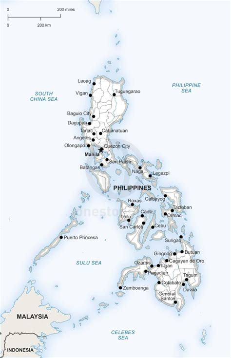 Vector Map of Philippines Political | One Stop Map