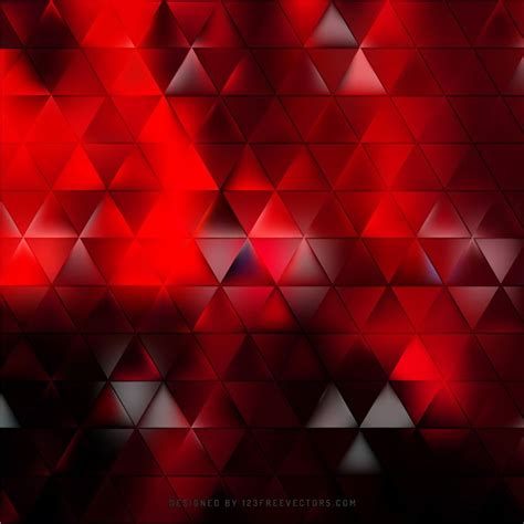 Red Triangle Pattern Wallpaper