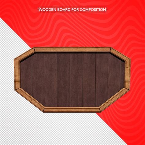 Tabla De Madera D Sin Fondo Png Archivo Psd Premium