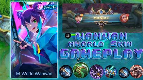 Wanwan Best Build Wanwan Mworld New Skin Maniac Gameplay Youtube