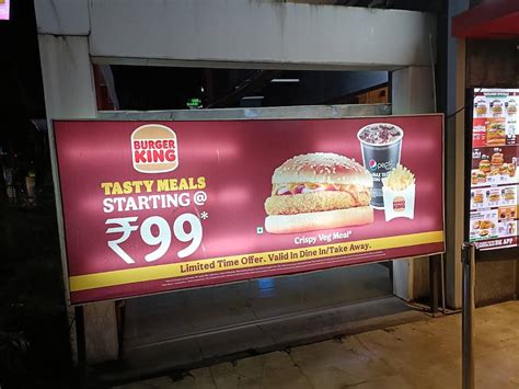 Menu At Burger King Pune Rainbow Plaza