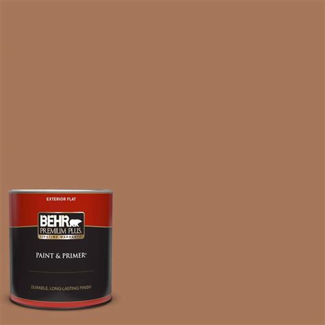 Behr Premium Plus Qt F Toasted Chestnut Flat Exterior Paint