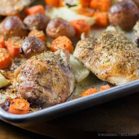 Roasted Sheet Pan Chicken Thighs Nwtn