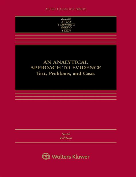 电子书 证据的分析方法文本、问题和案例第六版（英）an Analytical Approach To Evidence Text