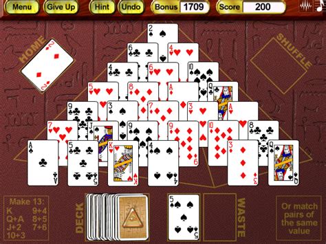 Crystal Pyramid Solitaire Play Online On Flash Museum 🕹️