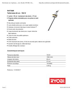 Ryobi RHT 700R User Manual Manualzz