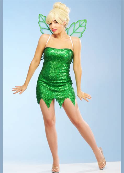 Ladies Green Fever Magical Tinkerbell Fairy Fancy Dress Costume