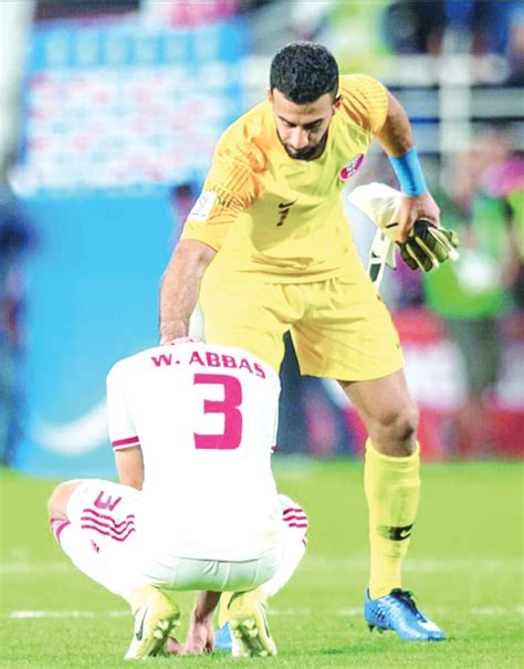 qatar keeper saad al sheeb sets  record wins hearts read qatar