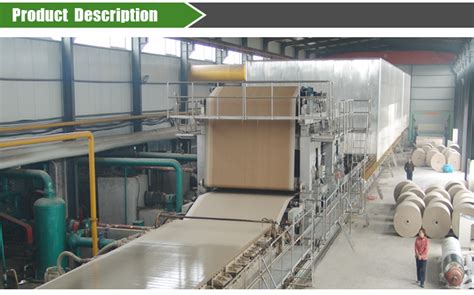 Waste Carton Box Recycling Testliner Paper Machine Kraft Paper Making