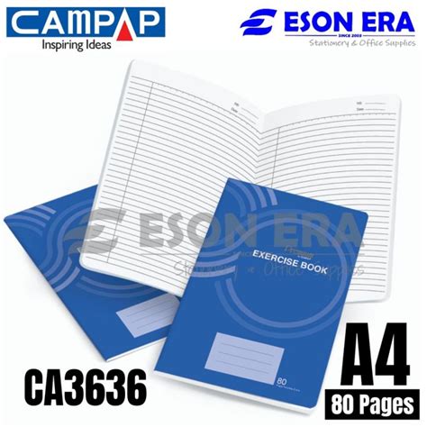 A4 80P Campap Premium Exercise Book A4 60gsm 80Pages CA3636 Buku