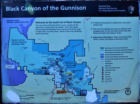 Black Canyon Of The Gunnison Map Maping Resources