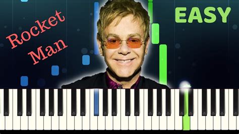 Elton John Rocket Man Easy Piano Tutorial With Sheet Music Youtube